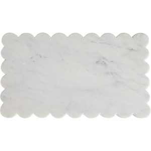 Nature Marble Decorative Art Board,White Scalloped