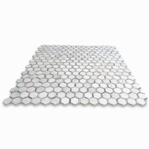 Natural Marble Stone Subway Tile,Hexagon, 2 inch