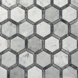 Natural Marble Stone Subway Tile,Hexagon, 2 inch