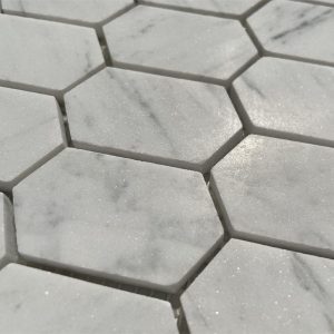 Natural Marble Stone Subway Tile,Long Hexagon,1*2 inch